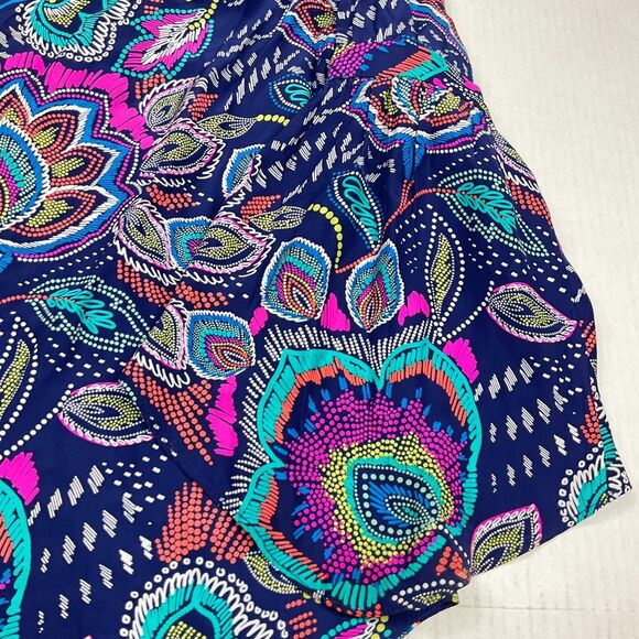 Alice Trixie Silk Blouse Floral Colorful Flared 3/4 Sleeve Lightweight Shirt XS - Picture 3 of 12